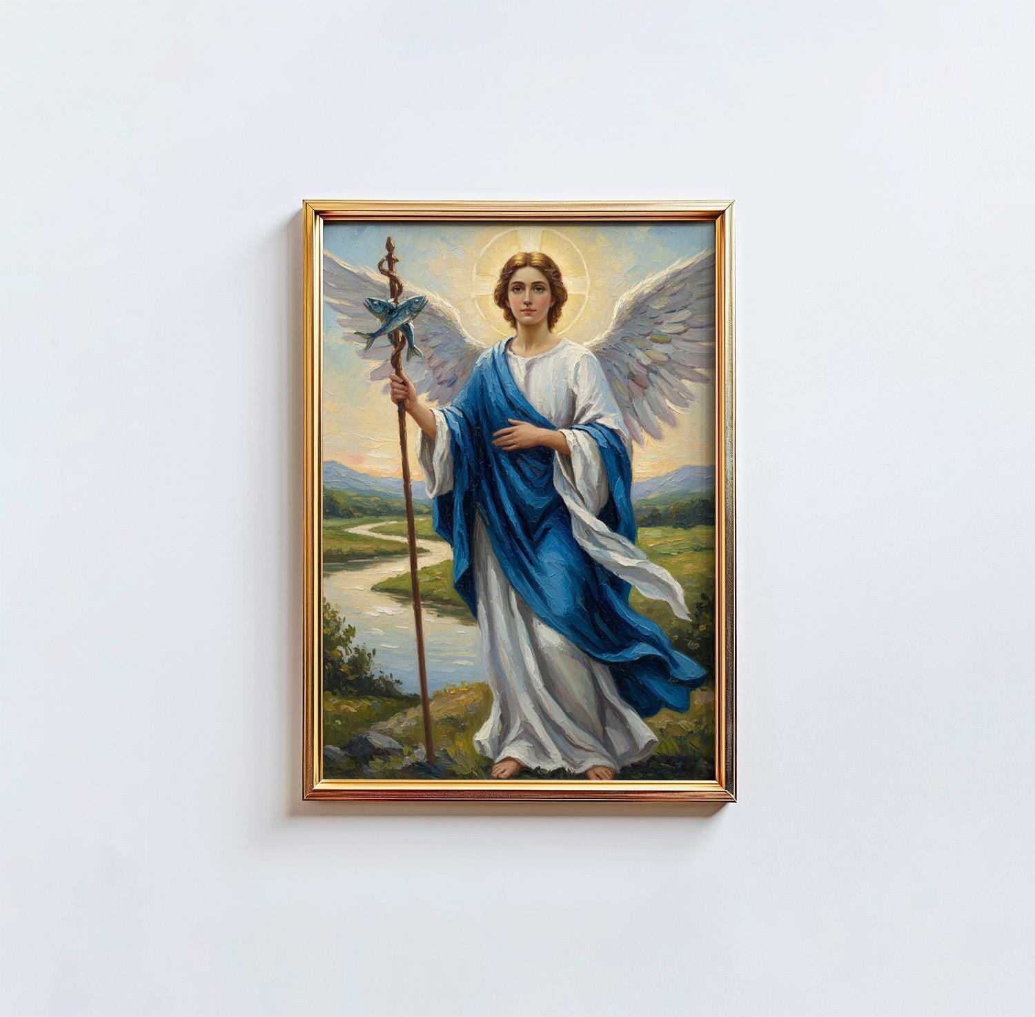 Raphael Simple St. Raphael the Archangel - Digital Print | High Resolution | Instant ...