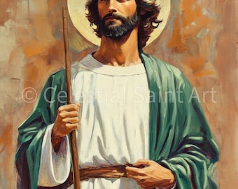 San Judas Tadeo - Impresión digital / Alta resolución / Acceso instantáneo / Descarga fácil