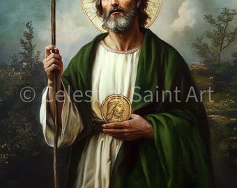 San Judas Tadeo - Impresión digital / Alta resolución / Acceso instantáneo / Descarga fácil