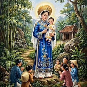 Our Lady La Vang Statue - Etsy