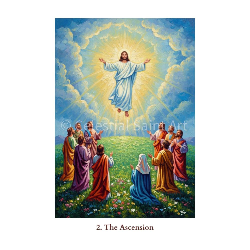 Glorious Mysteries of the Rosary - Digital Print Set | High Resolution ...