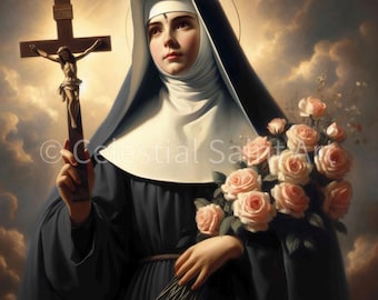 Santa Rita de Casia - Impresión digital / Alta resolución / Acceso instantáneo / Descarga fácil