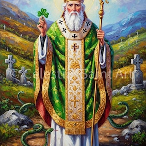 St. Patrick: digitale afdruk | Hoge resolutie | Directe toegang | Eenvoudig downloaden