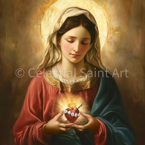 Immaculate Heart of Mary - Digital Print