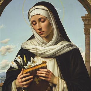 St. Catherine of Siena - Digital Print