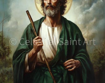 San Judas Tadeo - Impresión digital / Alta resolución / Acceso instantáneo / Descarga fácil
