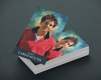 St. Carlo Acutis Prayer Cards | Wallet Size | 100, 200, 500