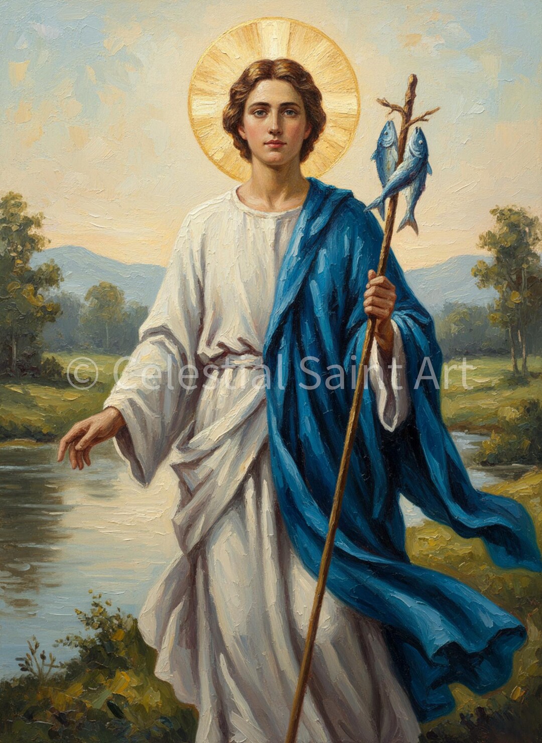Raphael Simple St. Raphael the Archangel - Digital Print | High Resolution | Instant ...