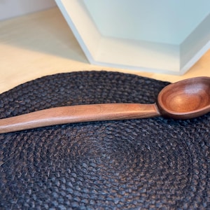 Beautiful Walnut Hand Carved Spoon | Made in the USA | Functional Kitchen Utensil