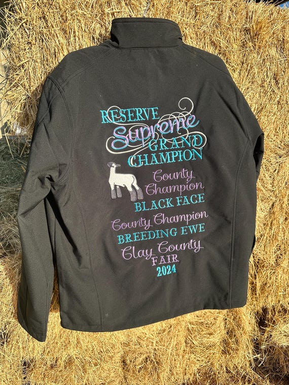 Custom Embroidered Livestock Jacket | Personalized Soft Shell