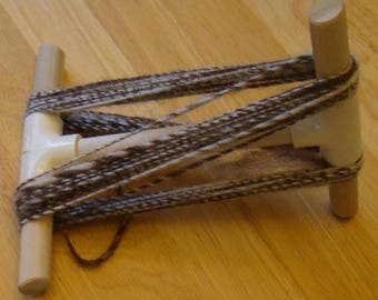 Handmade Small Niddy-Noddie ~ Measures 1 Yard ~ Folds For Travel ~ Nice Oak Hardwood ~ Perfect Gift ~ Niddy Noddy
