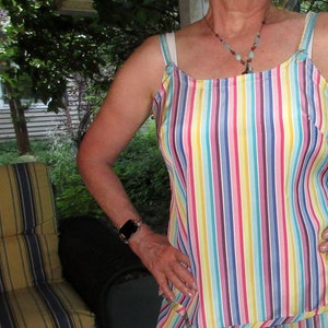 Sleep Pants and Tank Top Set/ Lounge Set/Size M, USA Handmade, Free Shipping
