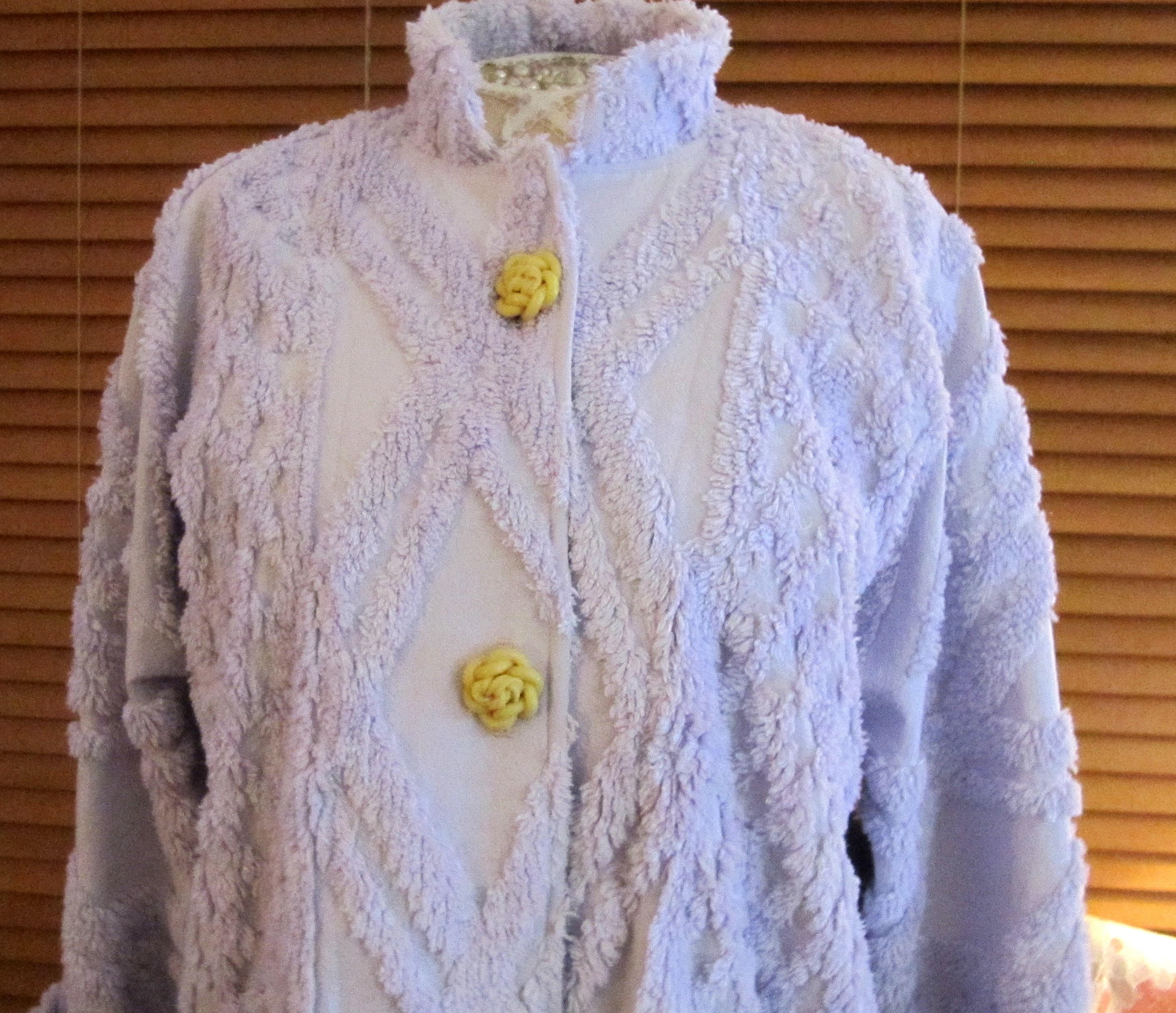 Item#405J Women's Chenille Classic Jacket/ Size12/14, Finished and ...