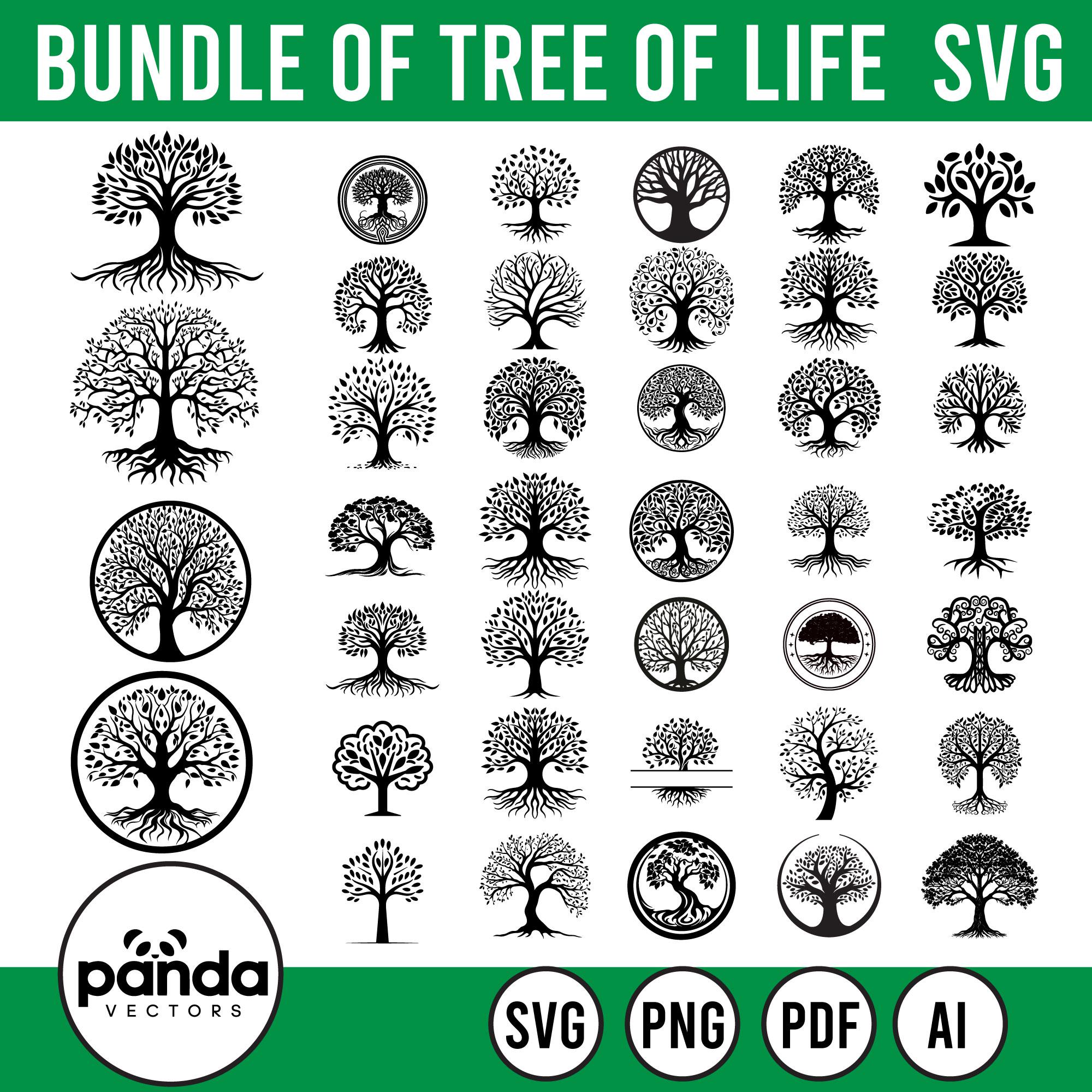 Tree of Life Svg, Tree of Life Clipart, Tree of Life Svg Cut Files for ...