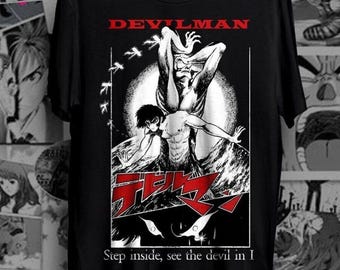 ユニセックス デビルマン クライベイビー アニメ Tシャツ、不動明