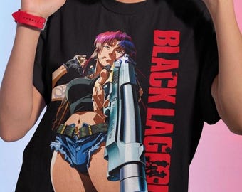 Black Lagoon Revy Unisex Anime T-Shirt, Black Lagoon Shirt, Revy Shirt, Anime Aesthetic Shirt, Cool Anime T-Shirt, Anime Gift For Him/Her