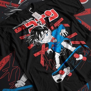 Vintage 90s Detective Conan anime tshirt
