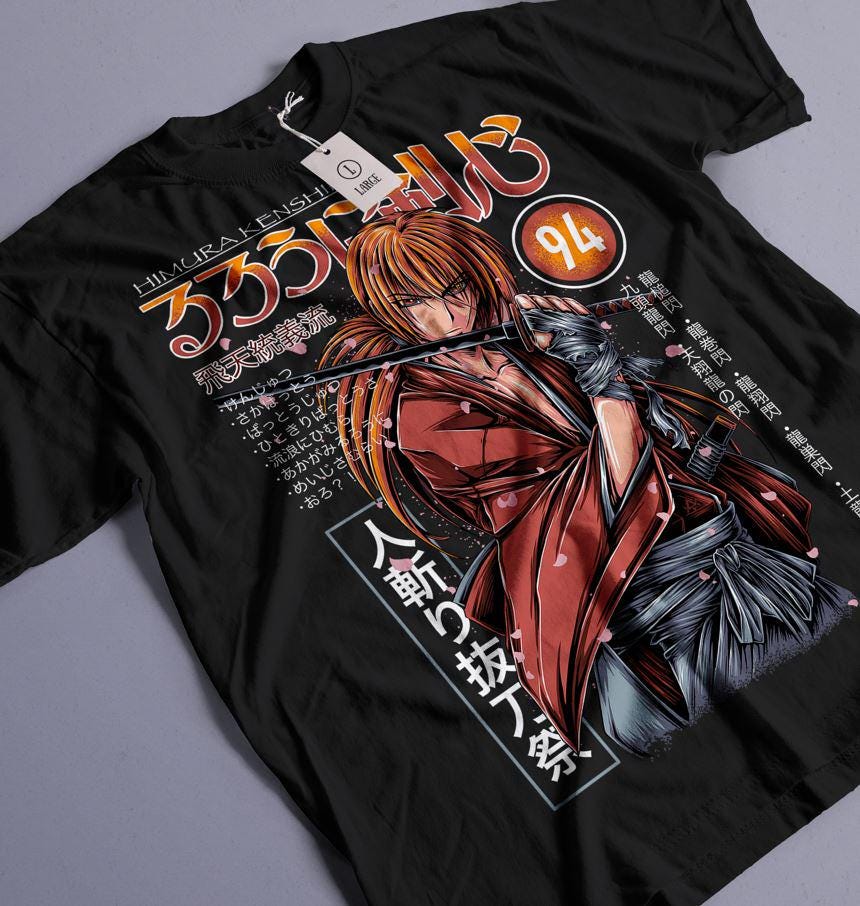 Unisex Custom Samurai Kenshin Fan Unisex Jersey Short Sleeve Tee