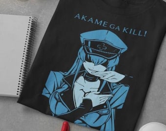 Unisex Akame Ga Kill Esdeath Anime T-Shirt, Manga Waifu Shirt