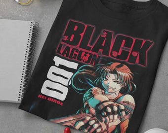 Black Lagoon Revy Unisex Anime T-Shirt, Black Lagoon Shirt, Revy Shirt, Anime Aesthetic Shirt, Cool Anime T-Shirt, Anime Gift For Him/Her