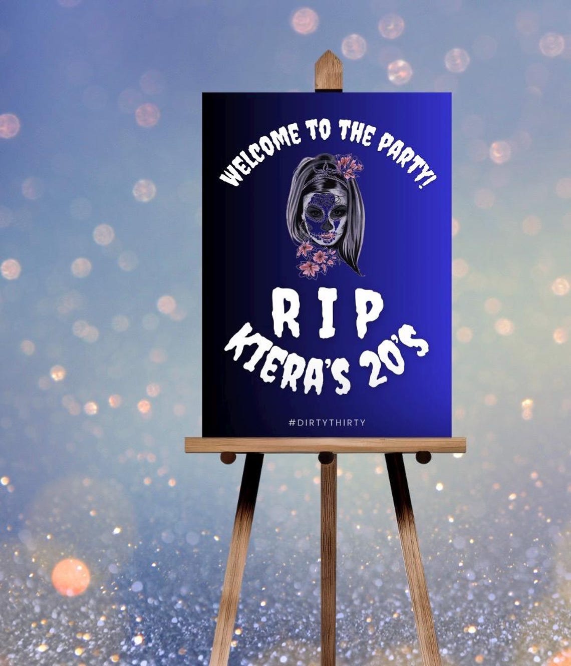 Editable RIP 20s Birthday Welcome Sign | 24x36 Printable Digital ...