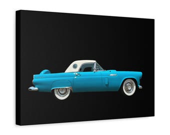Photographic Art. Classic car. Vintage Ford Thunderbird. T bird. Wall art. Canvas print