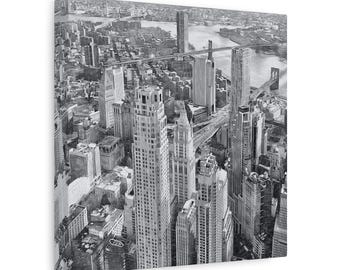 Photographic Art. Pencil sketch effect. New York City. Manhattan. Cityscape. Wall art. Canvas print