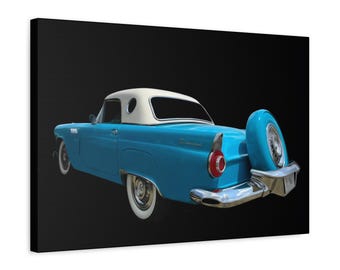 Photographic Art. Classic car. Vintage Ford Thunderbird. T bird. Wall art. Canvas print