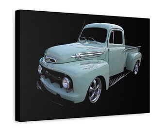 Photographic Art. Color sketch-effect. Vintage truck. Wall art. Canvas print