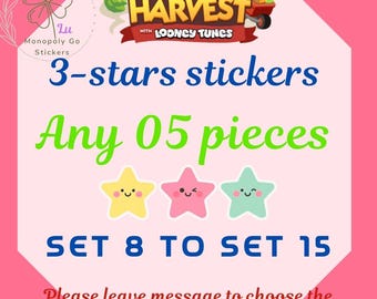 MoGo 3-Star Sticker- Choose Any 5 pieces (Set 8 to 15)
