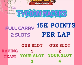 MoGo Tycoon Racing- 2 carry 2- 15k points per lap