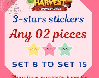 MoGo 3-Star Sticker- Choose Any 2 pieces (Set 7 to 14)