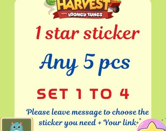 MoGo 1-Star Stickers – Pick Any 5 pieces