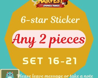 MoGo Sticker- 6 Star sticker Any 2 pieces