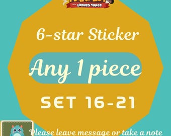 MoGo Sticker– 6 Star Sticker Any 1 Piece