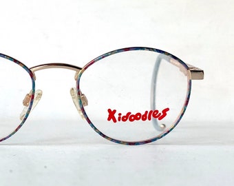 42-20-125 Cable Stay Put Kidoodles Low Profile Metal Vintage Kid's Child Size Adult Petite Fit Eyeglass Frames Eyeglasses Coil Temple