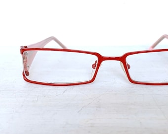 Acetate Cheaters Skinny Slim Petite Fit Rectangular Rhinestone Reading Glasses +1.25 +2.00 +3.00 Red Metal Pink Bling