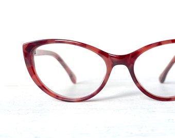 Acetate Cat Eye Reading Glasses Red Tortoise Full Frame Eyewear Glasses Eyeglasses Vintage +1.00 1.25 2.00 +2.50 +2.75  +3.00