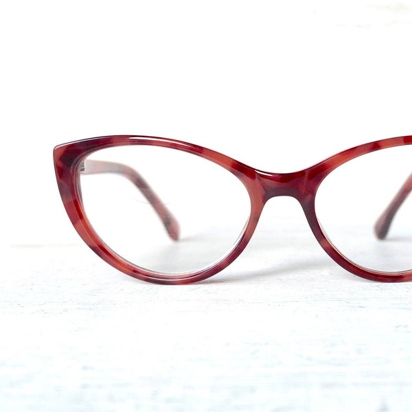 Acetate Cat Eye Reading Glasses Red Tortoise Full Frame Eyewear Glasses Eyeglasses Vintage +1.00 1.25 2.00 +2.50 +2.75  +3.00