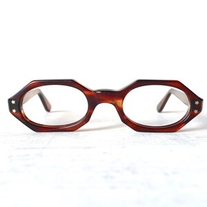Vintage Kids Eyeglasses 8 sided Octagon 60s Toddler Childs Fit