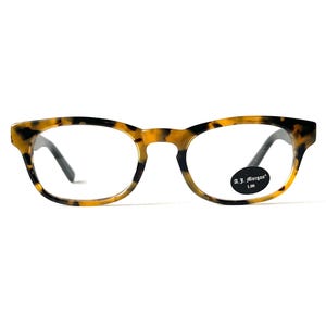 Y2K Vintage +1.00 Reading Glasses Aj Morgan Acetate Cheaters 2000s Rectangular Tortoise
