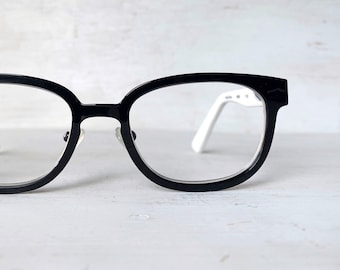 Cheaters Metal/Acetate Reading Glasses Black White Horn Rimmed Glasses Eyeglasses +1.00 +1.25 +1.50 +1.75 +2.00 +2.25 +2.50