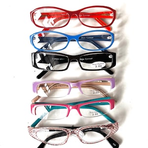 Vintage Petite Fit 6pr Lesebrille Skinny Lot Einzigartige Boutique New Old Stock 1990er Jahre