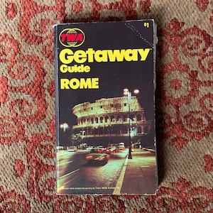Vintage TWA (Trans World Airlines) Getaway Guide to Italy 1970s Travel Paperback Book
