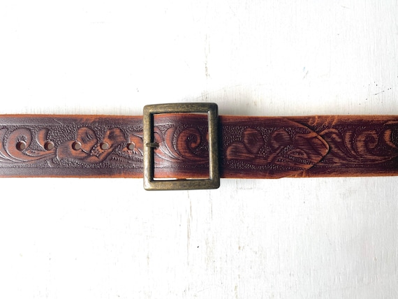 Brave Beltworks Vintage 1990\'s Black Leather Belt Never Used Brave Beltworks Italian Made Black Leather Belt  main image 2