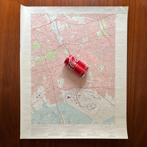 Vintage Landkarte JAMAICA NY 1979 Quadrangle, Queens New York, topographisch zur Originalgeschichte