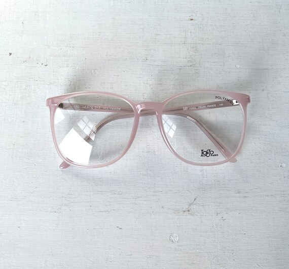 Vintage Eyeglasses LOGO Paris Oversized 70s Pale … - image 8