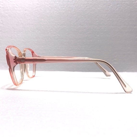 Vintage Eyeglasses 54-18-135 80s Pink Pastel Larg… - image 4
