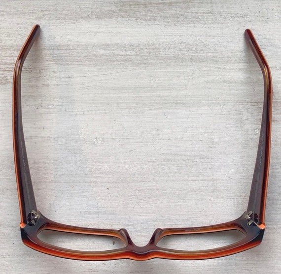 Y2K Vintage Eyeglasses Beatnik Rectangular Acetat… - image 5