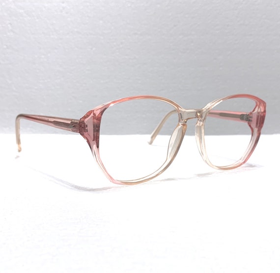 Vintage Eyeglasses 54-18-135 80s Pink Pastel Larg… - image 6